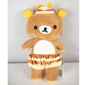 San-X Rilakkuma Plush Toy 16 in Large Brown New Honey Bee Costume Wings Tag